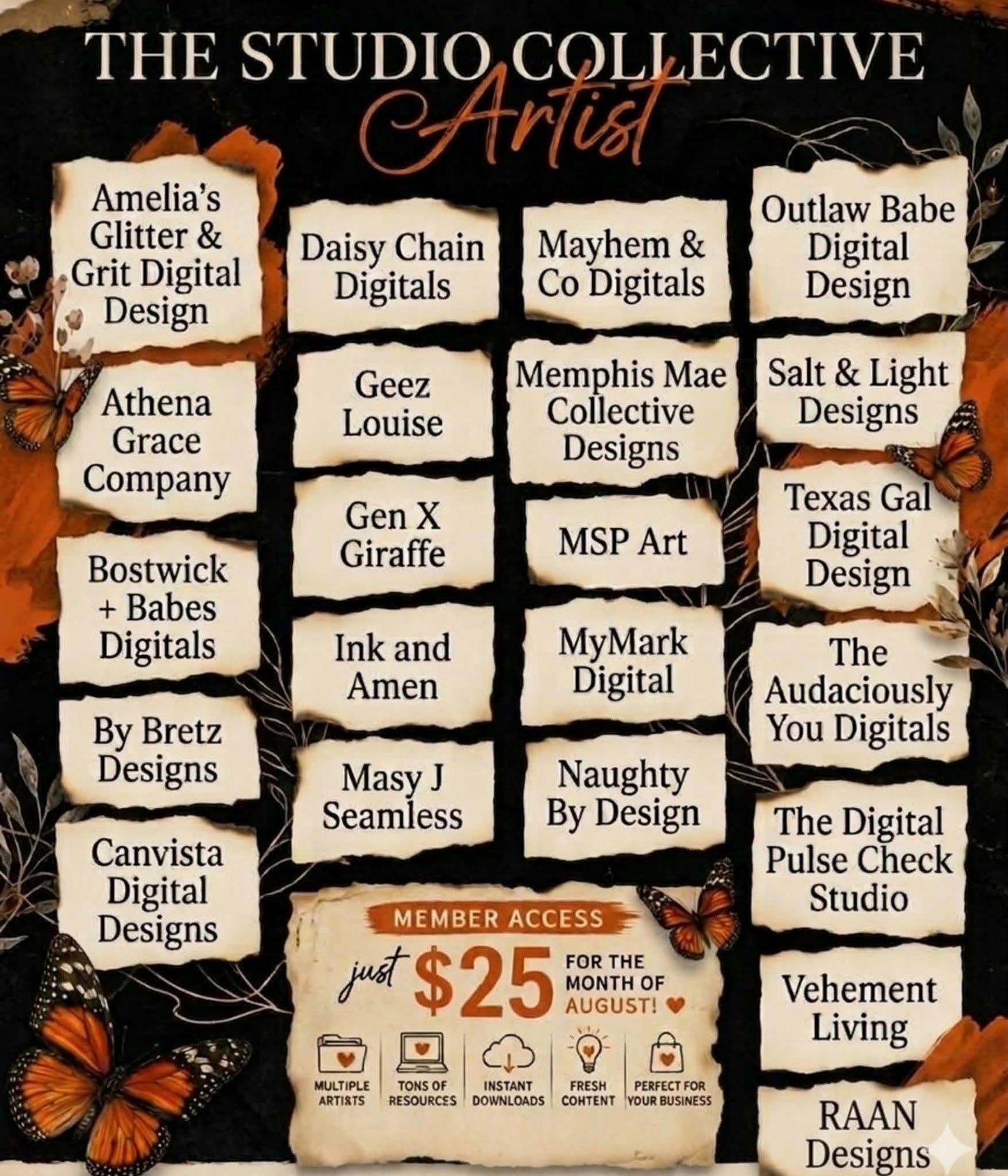 The Studio Collective *NO CODES* - Digitals