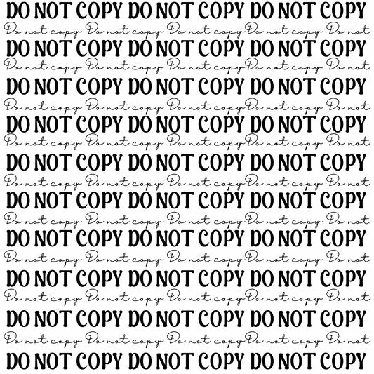 Do not copy watermark (black) -Digital