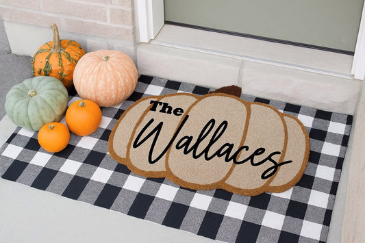 Pumpkin Door Mat -Custom