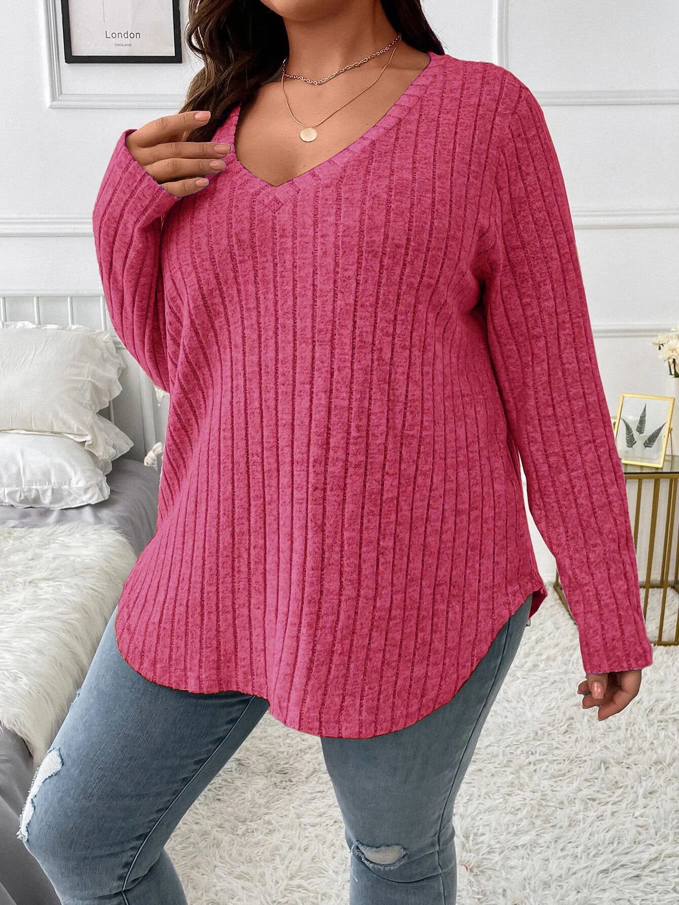 V-Neck long sleeve