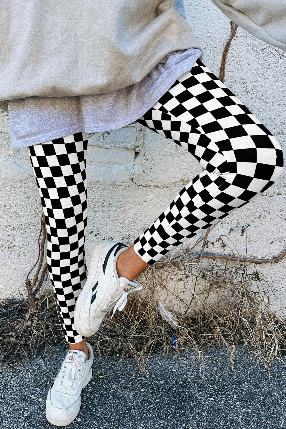 Checkered leggings