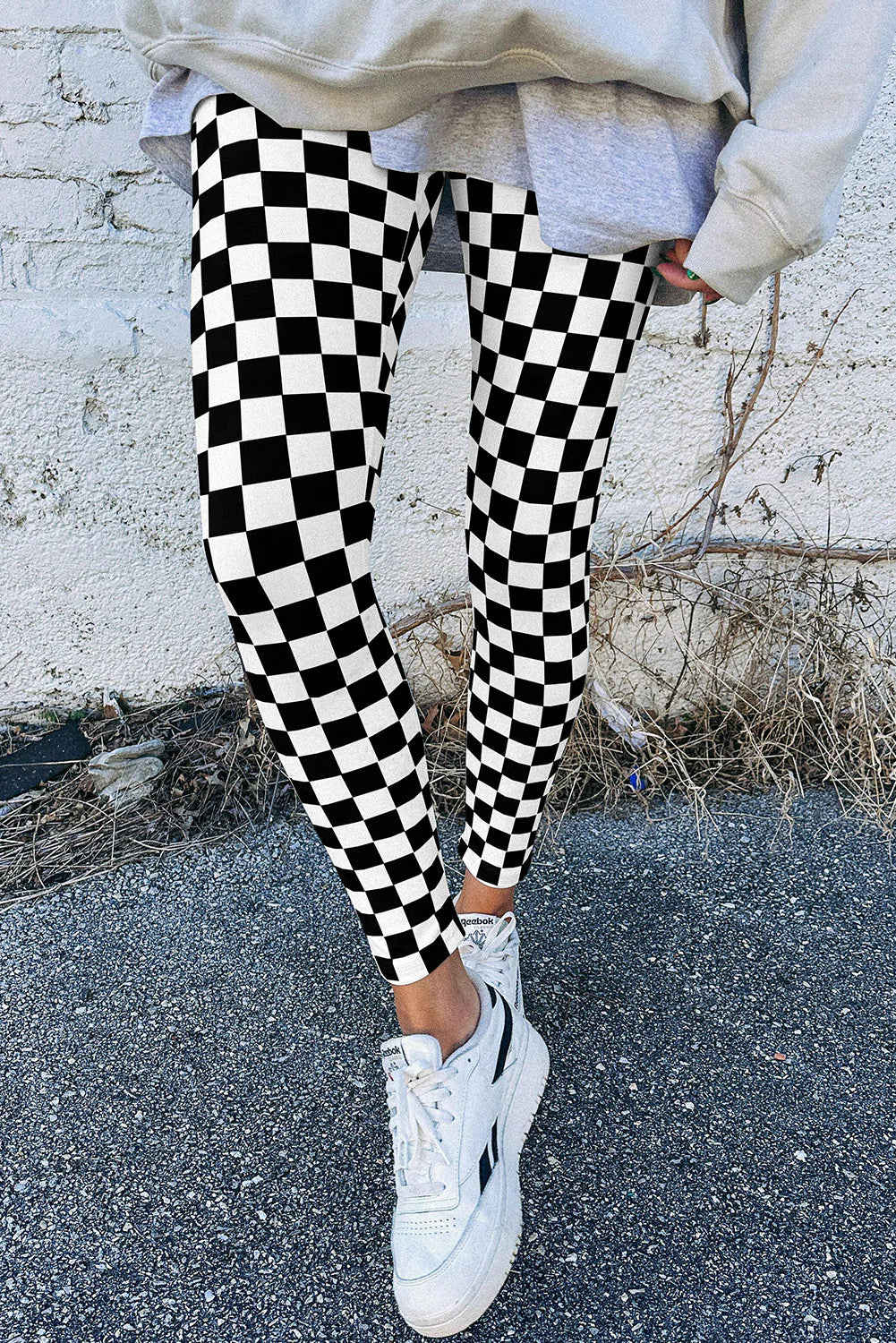 Checkered leggings