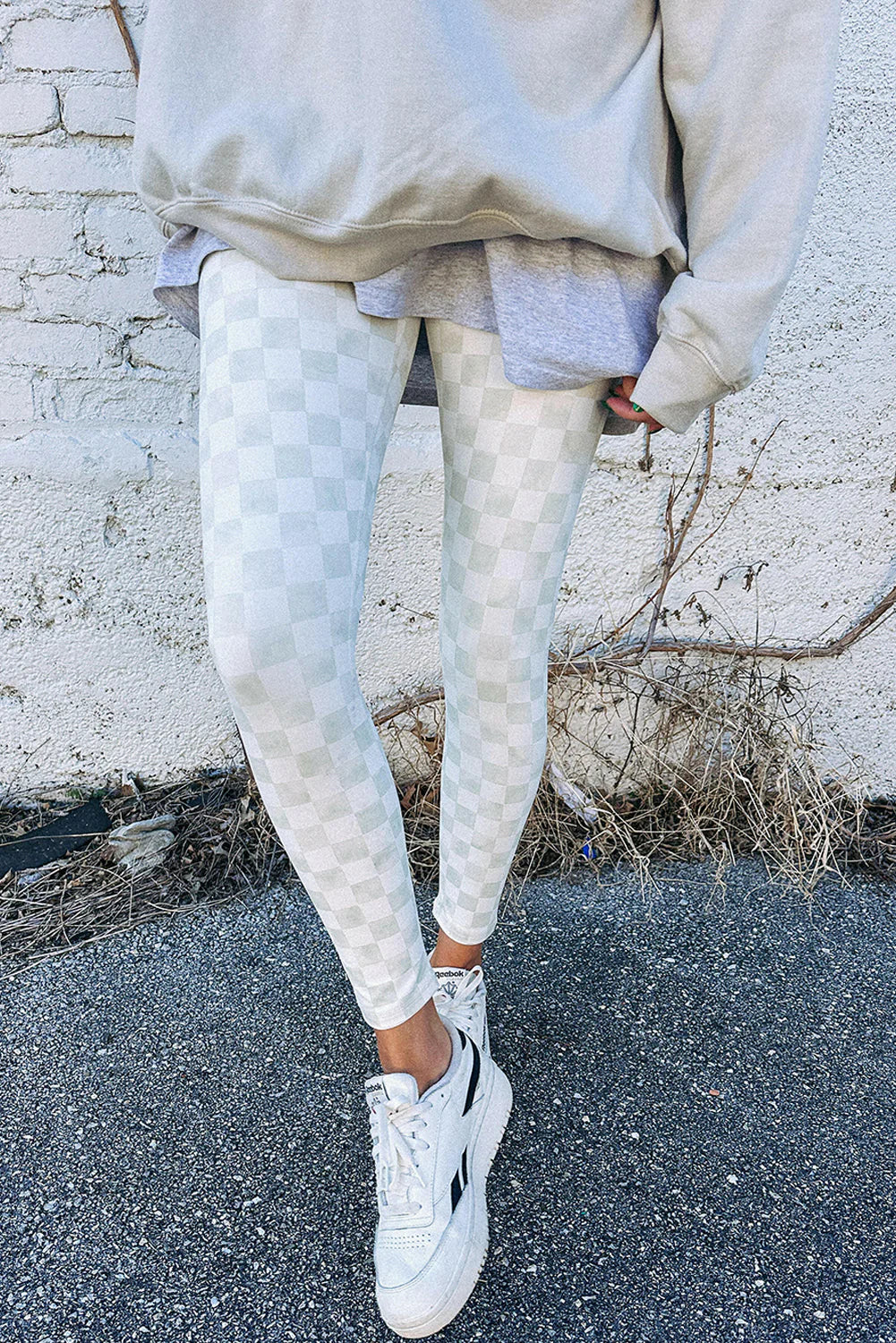 Checkered leggings