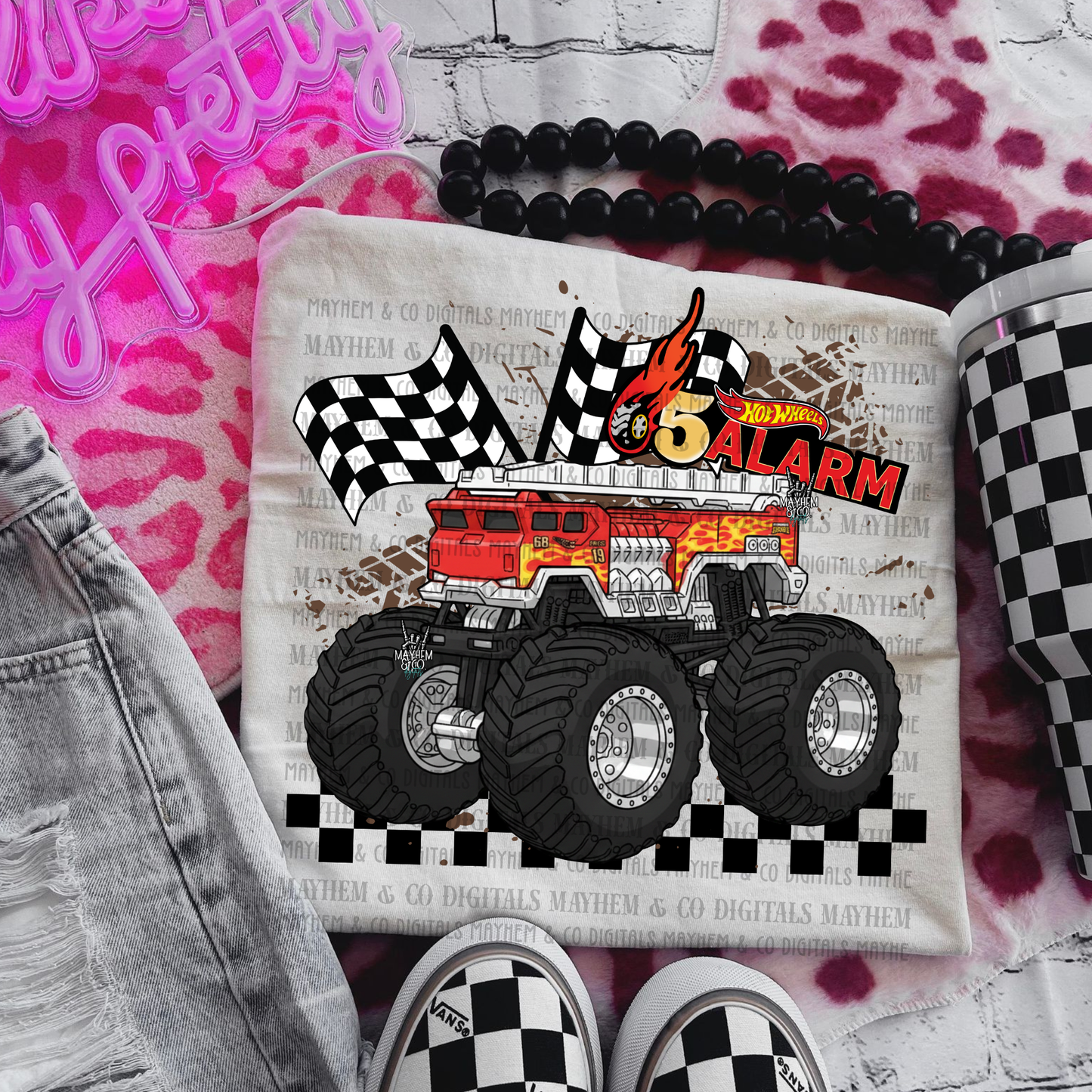 Fire truck car - Digital