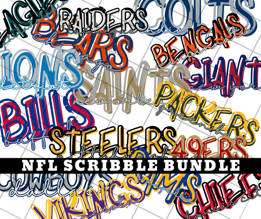 Football Scribble bundle -All 32 teams