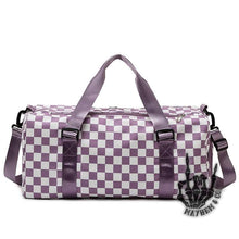 Load image into Gallery viewer, Checkered duffle bag
