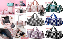 Load image into Gallery viewer, Checkered duffle bag
