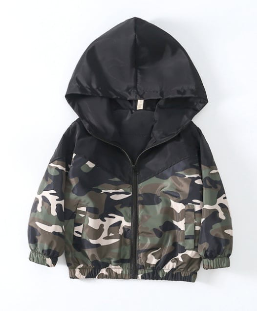 Camo windbreaker