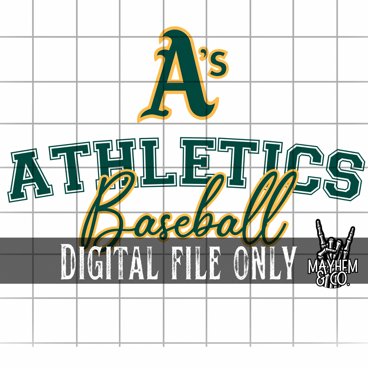 Athletics Baseball -Digital