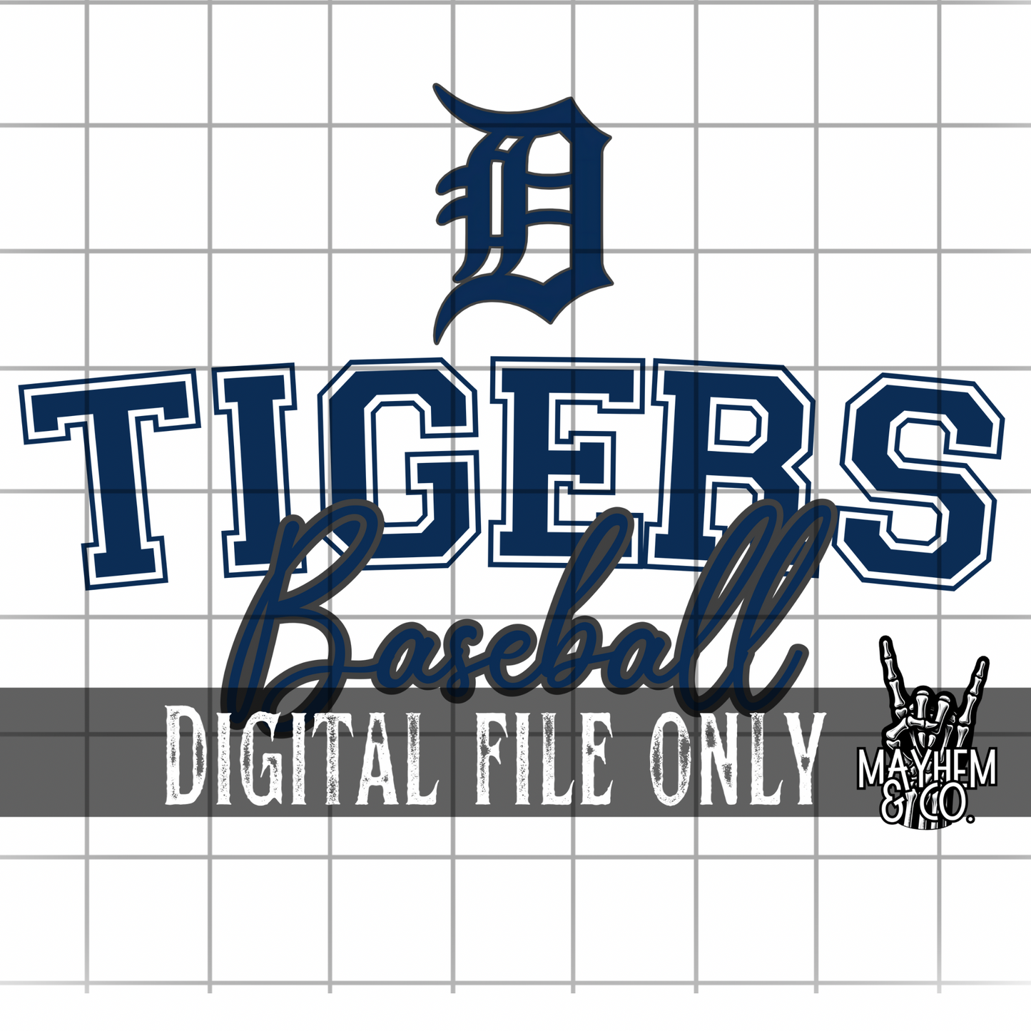 Detroit Baseball -Digital