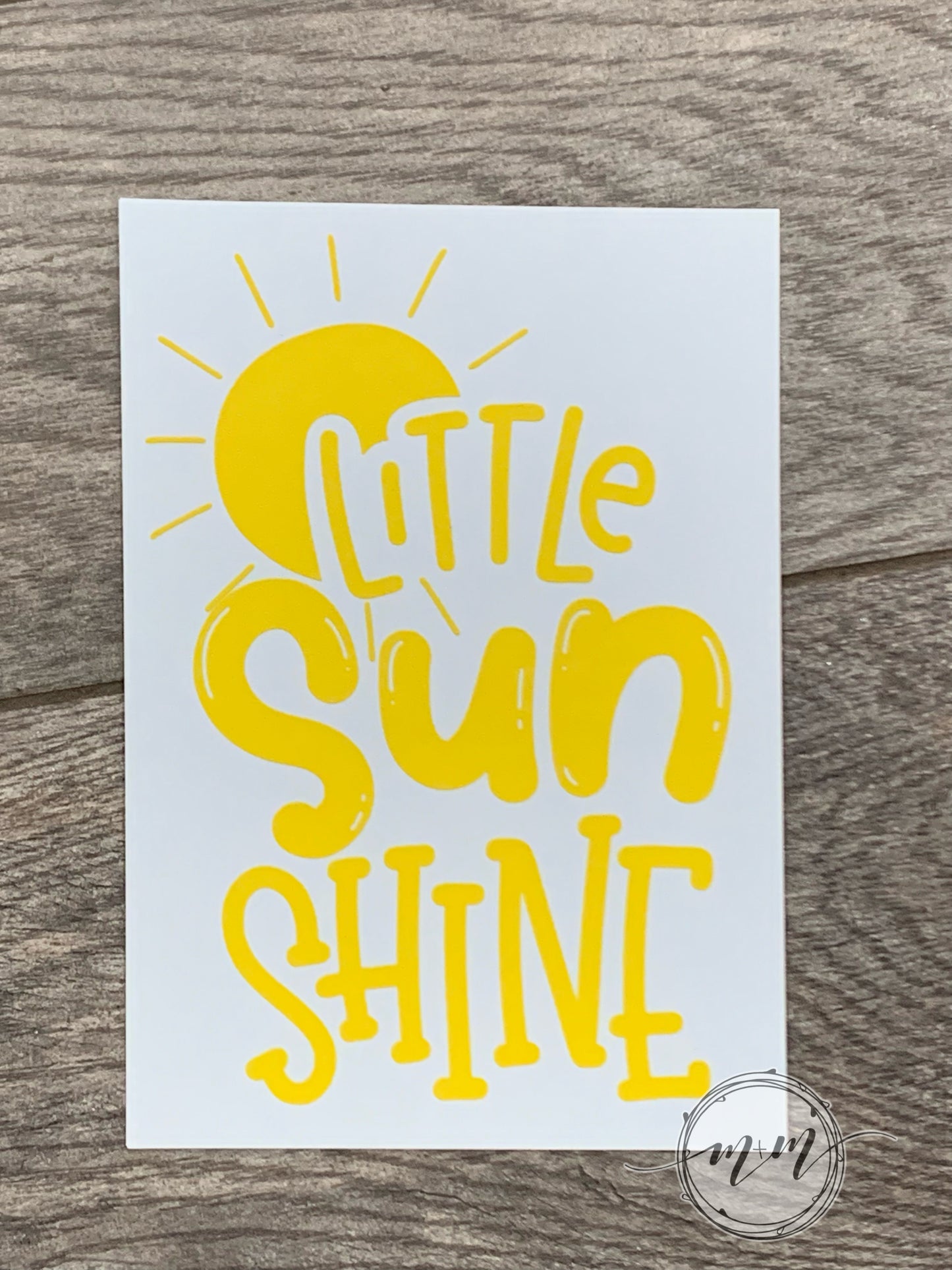 Little Sun shine (infant/toddler)